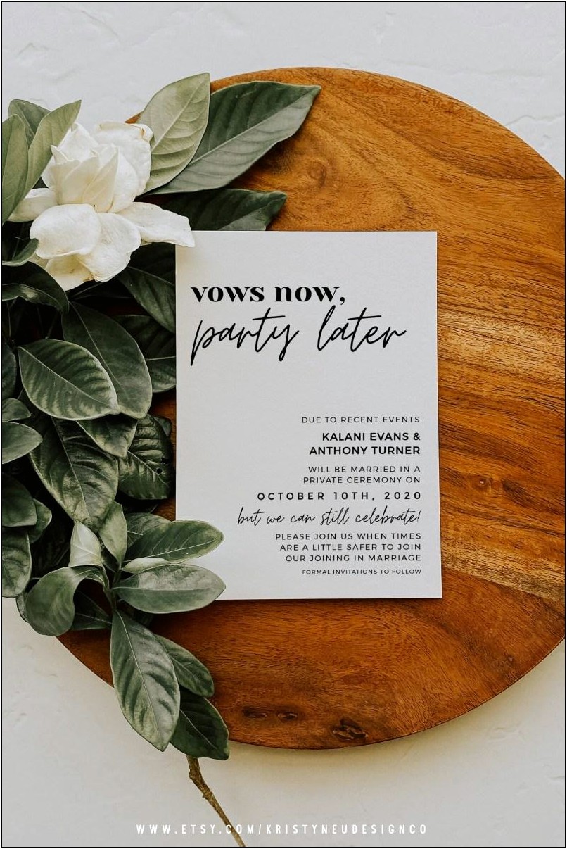 Inviting Guests To Wedding But Not Reception