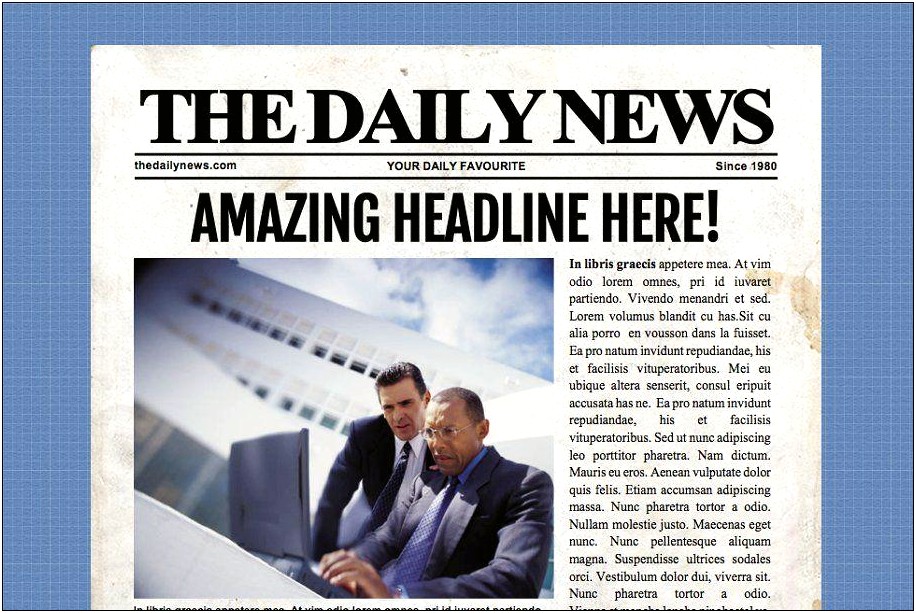 Is There A Newspaper Template On Microsoft Word