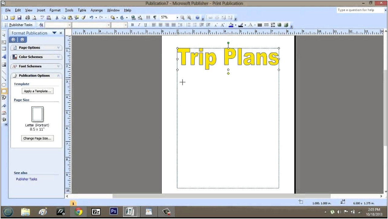 Itinerary Template To Download Microsoft Publisher