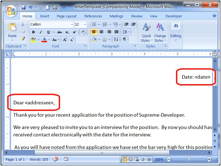 Java Create Word Document From Template