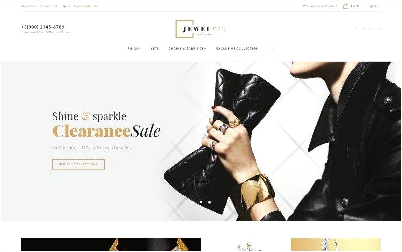 Jewellery Magento Responsive Template Free Download