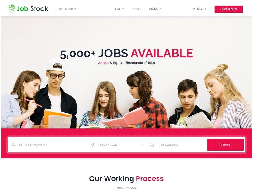Job Portal Related Templates Free Download