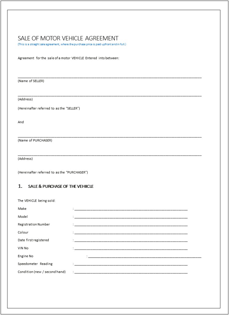 Joint Venture Agreement Template South Africa Word