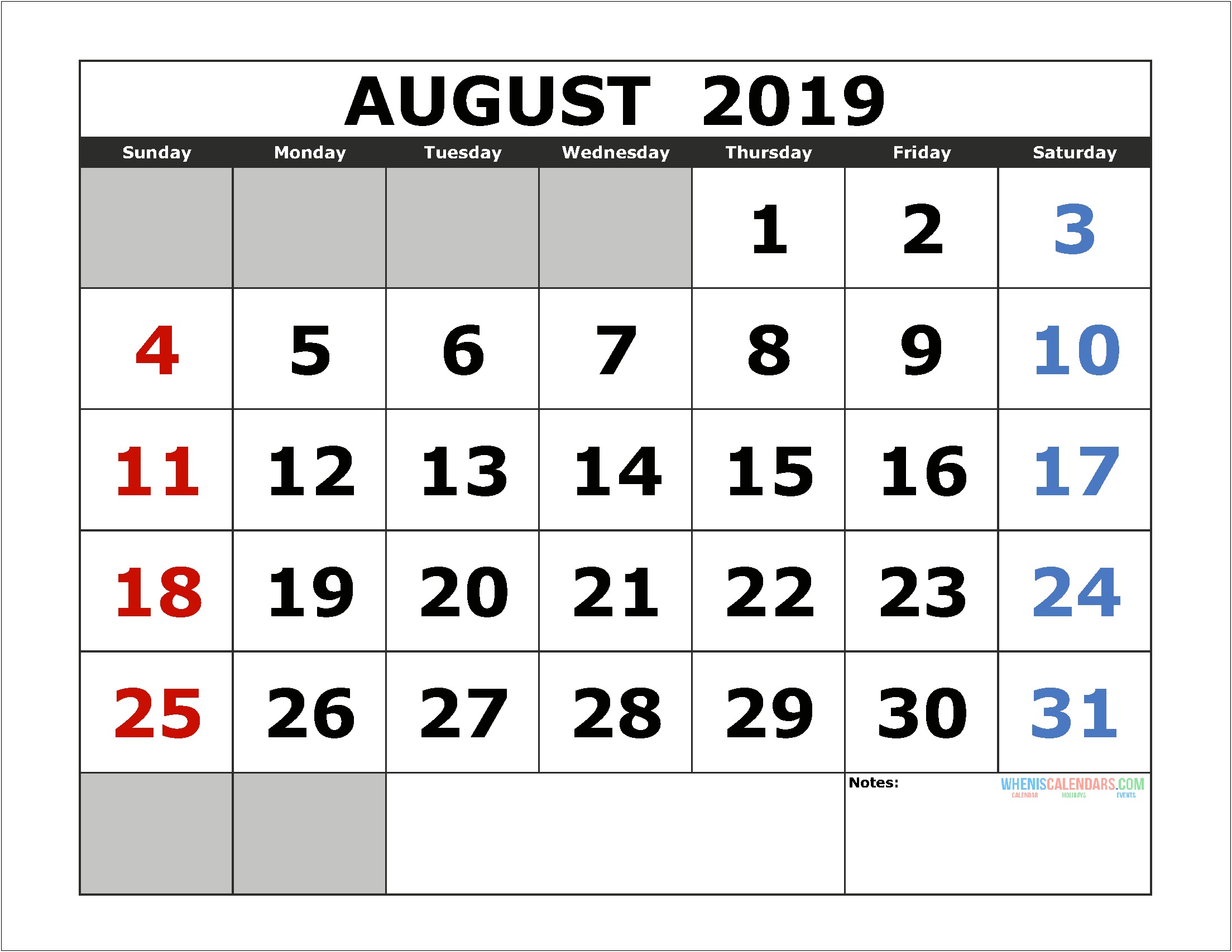 June 2019 Event Calendar Template Word