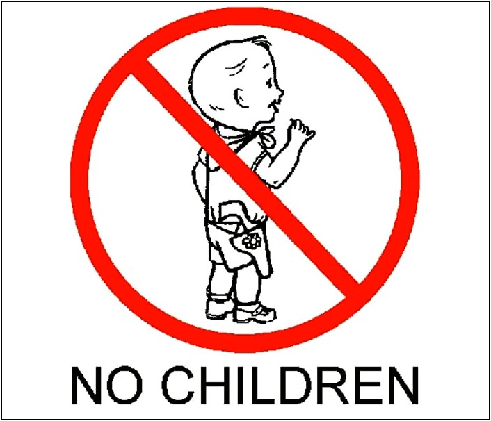 Kids Children Not Invited To Wedding