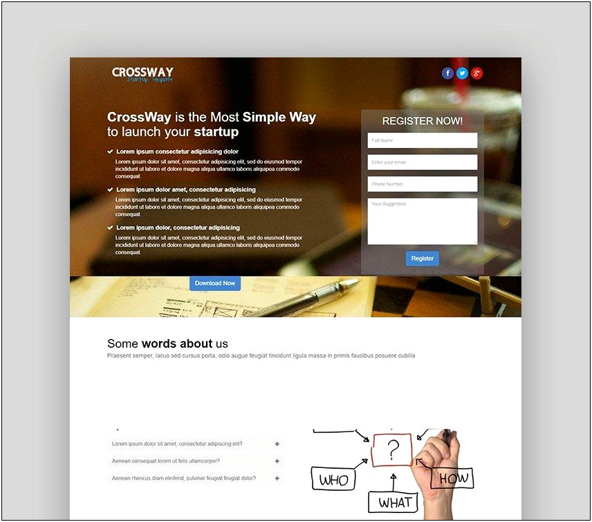 Landing Page Template Html5 Free Download