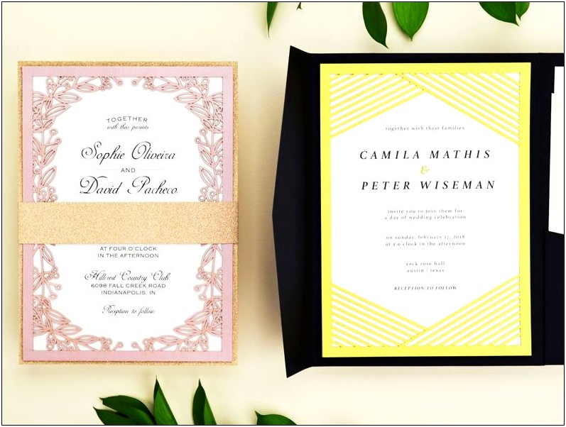 Laser Cutter Paper Wedding Invitation Xdf
