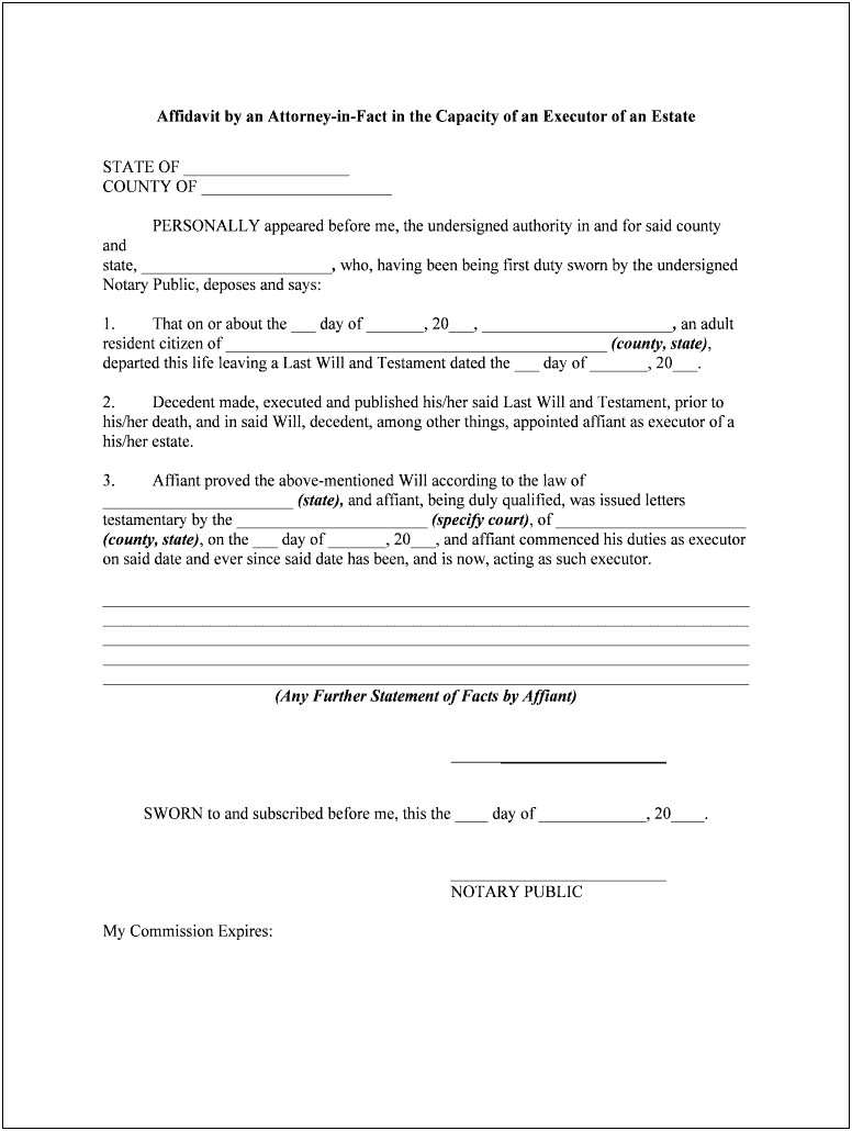 Last Will And Testament Template Microsoft Word Canada