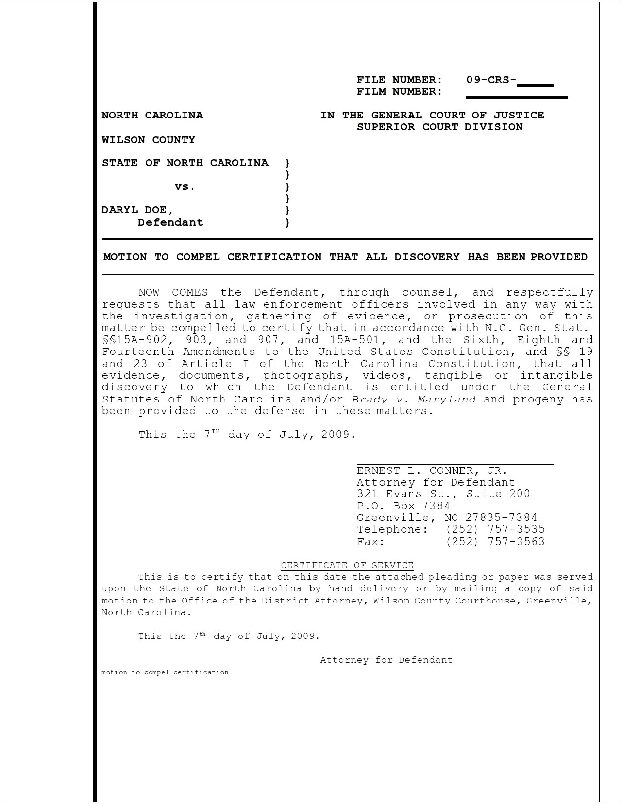 Legal Pleading Template For Microsoft Word 2007