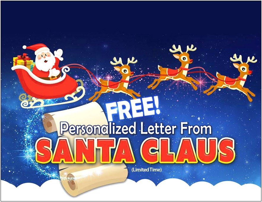 Letter From Santa Template Word Doc