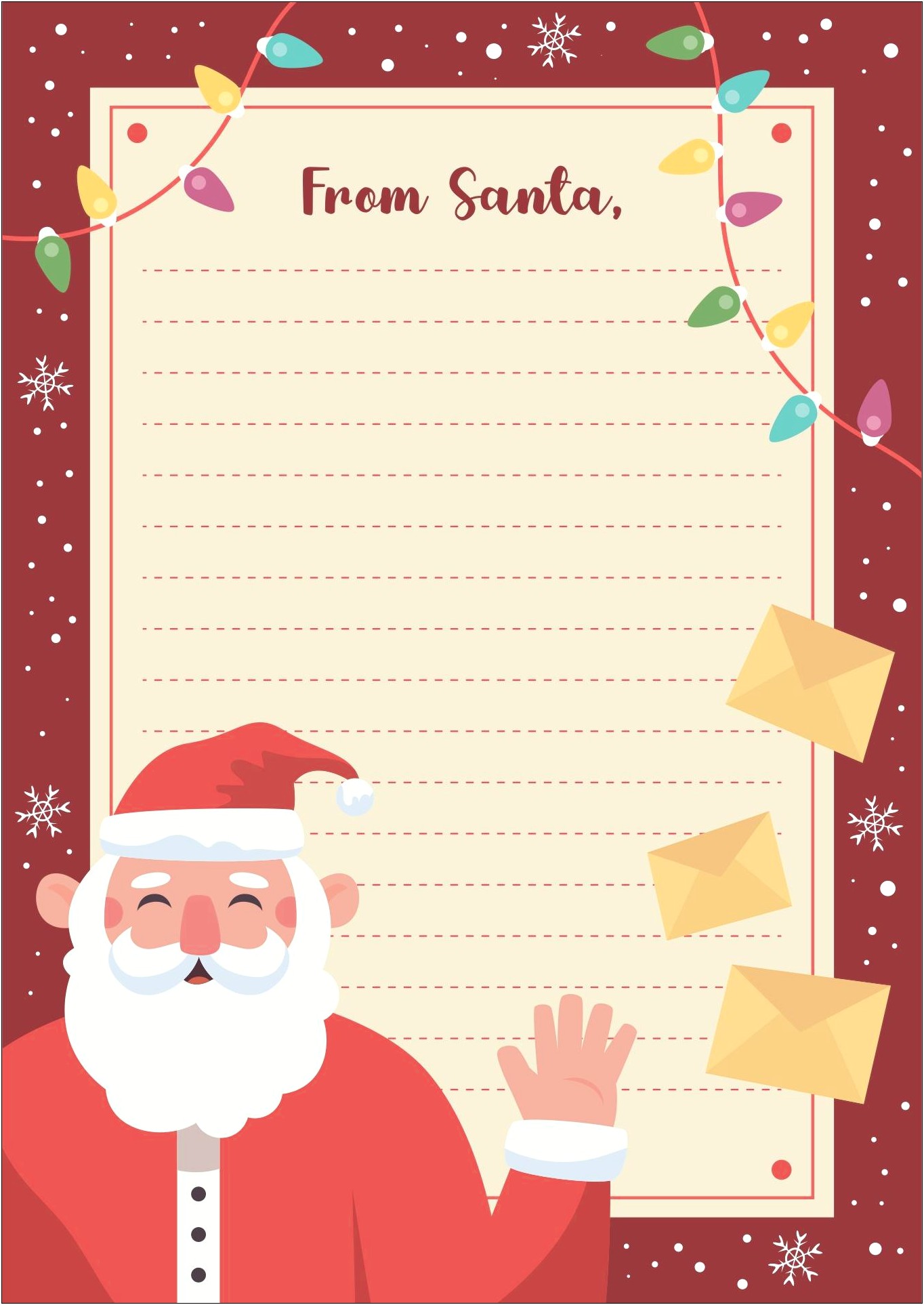 Letter From Santa Template Word Uk