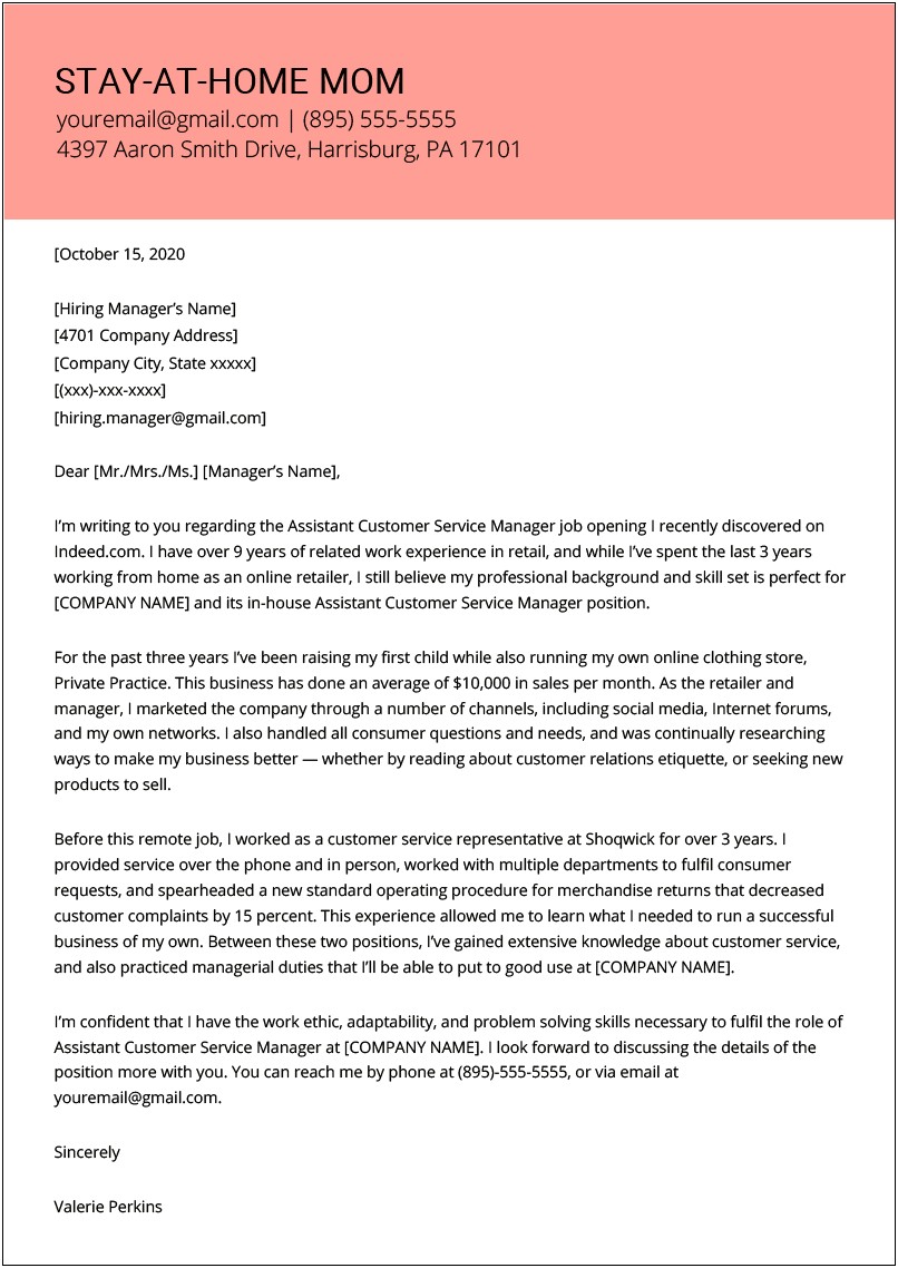 Letter Of Explanation For Employment Gap Word Template