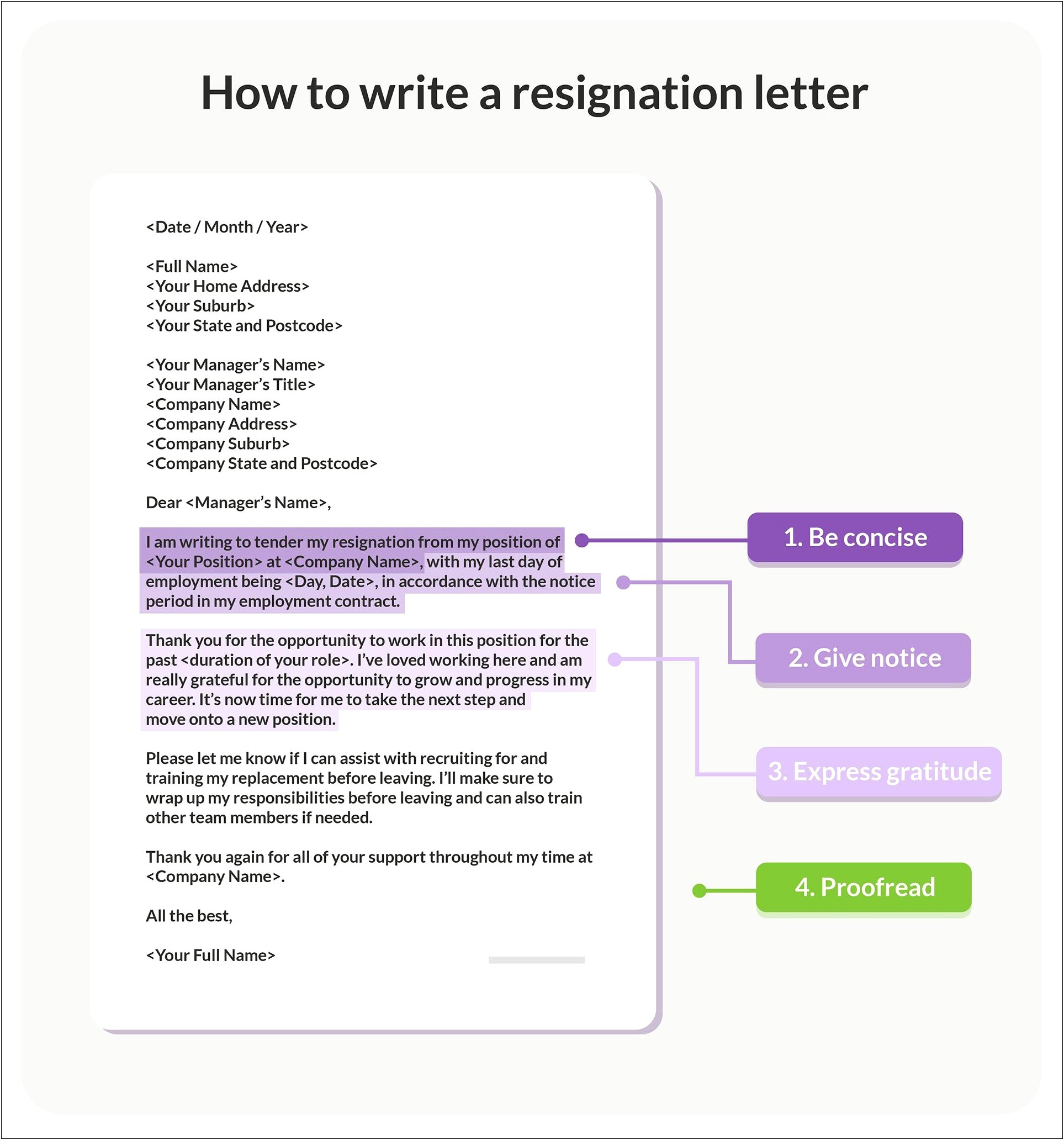 Letter Of Resignation Microsoft Word Template