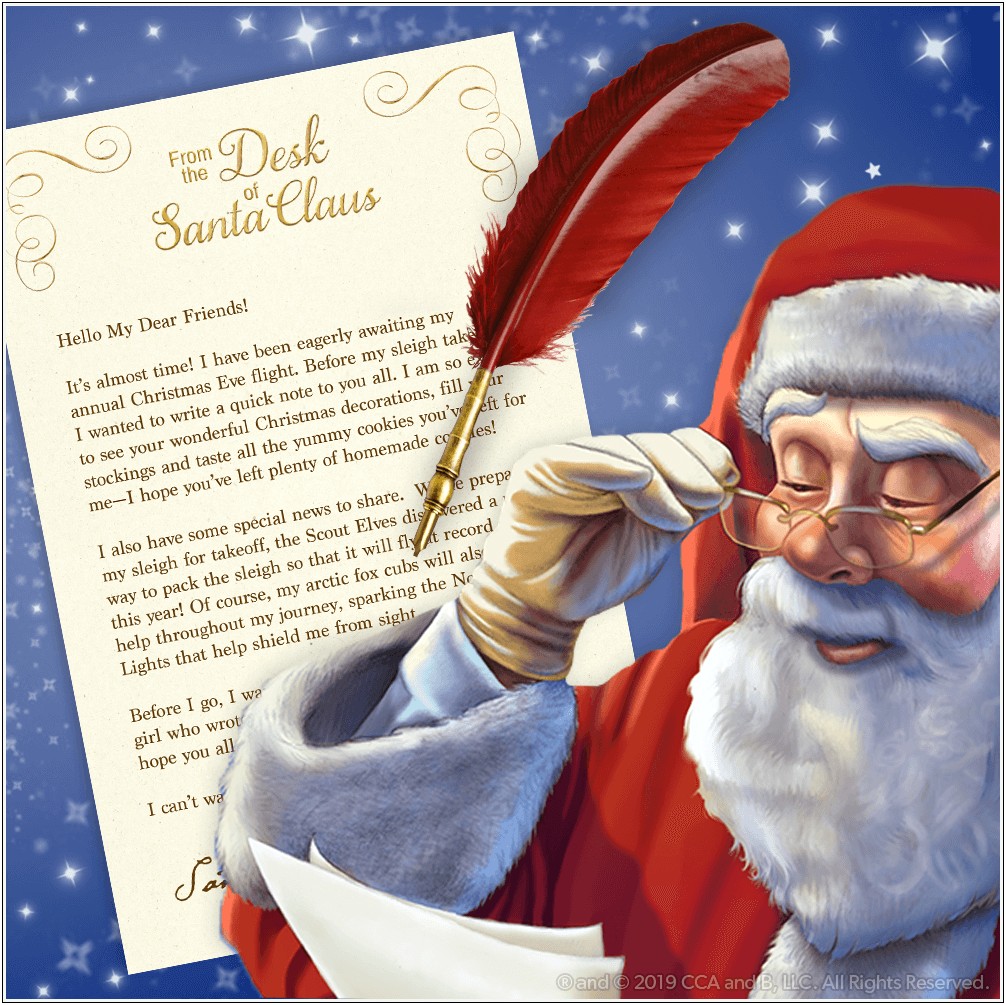 Letter To Father Christmas Template For Word