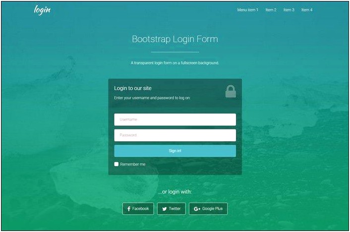 Login Page Php Template Free Download