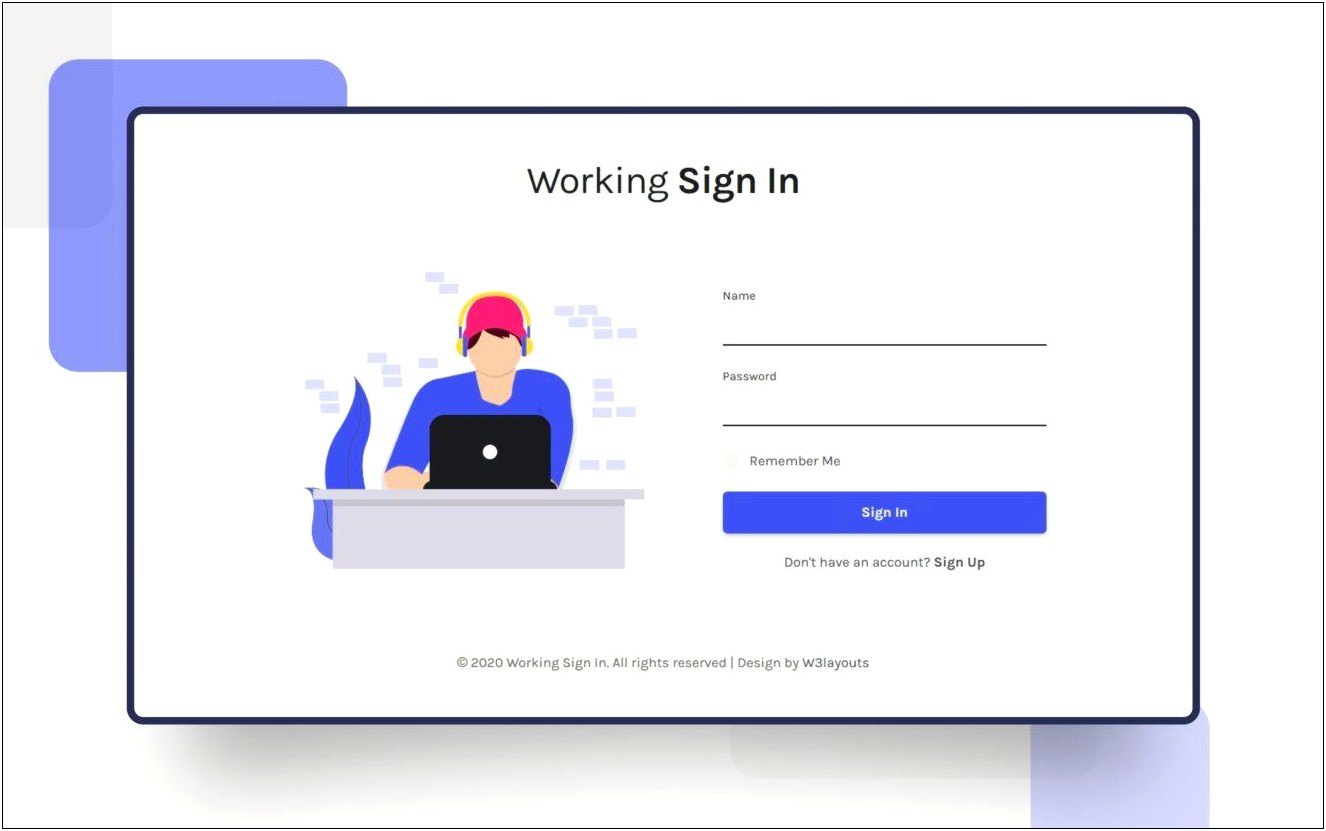 Login Template Free Download In Html