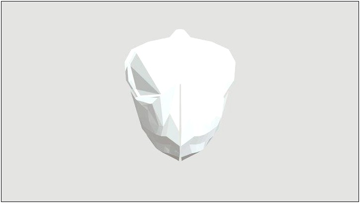 Low Poly Mask Template Free Download