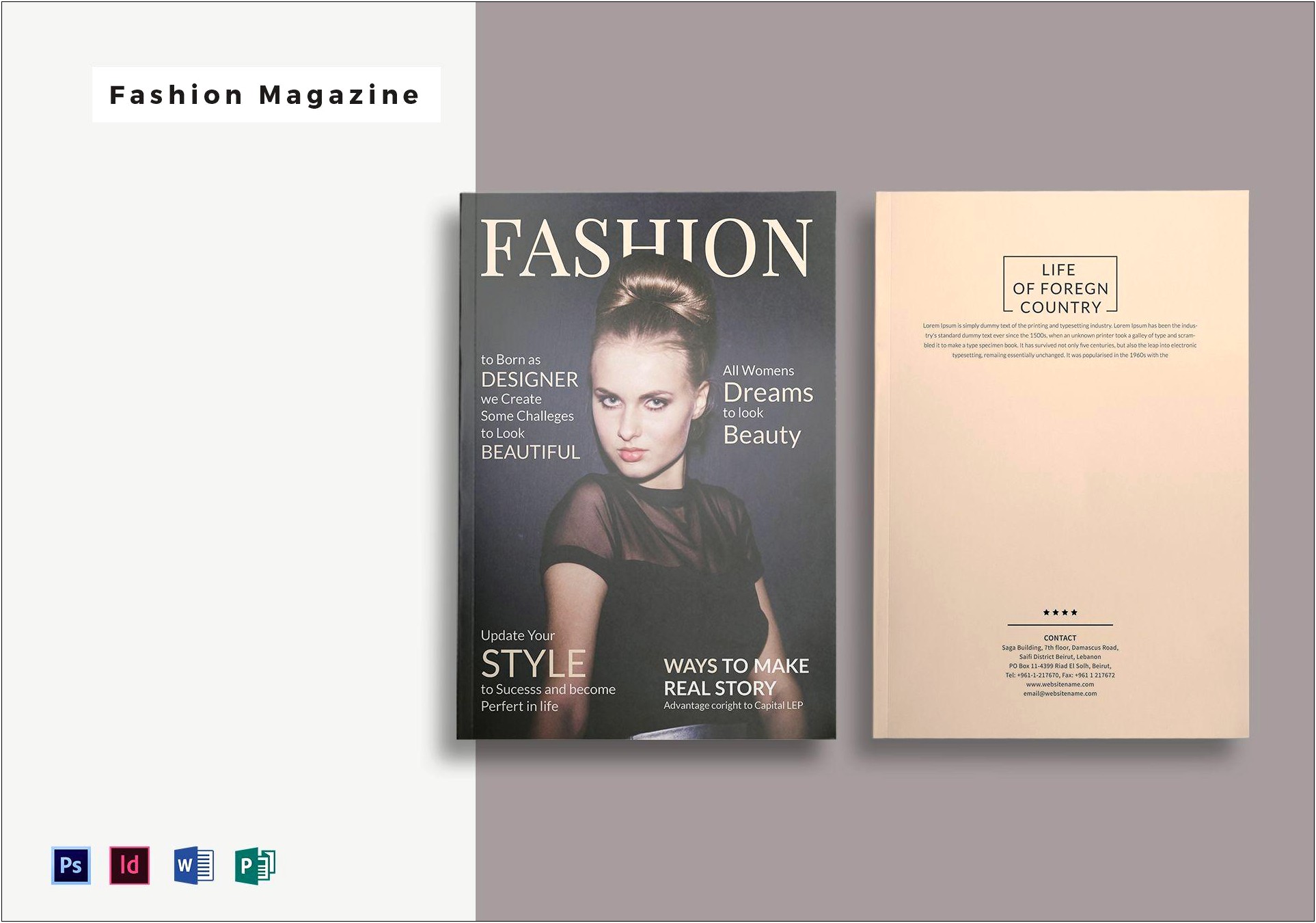 Magazine Layout Templates For Microsoft Word