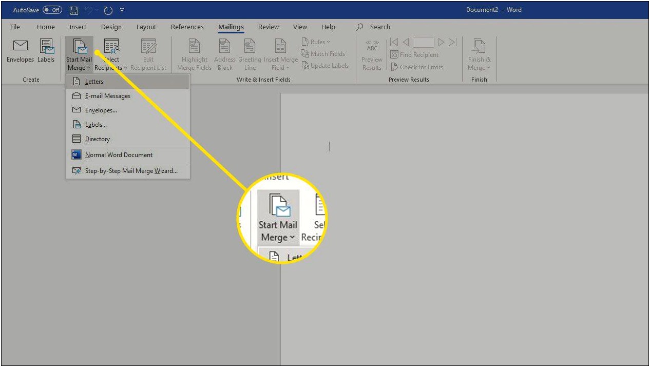 Mail Merge Excel Into Word Template