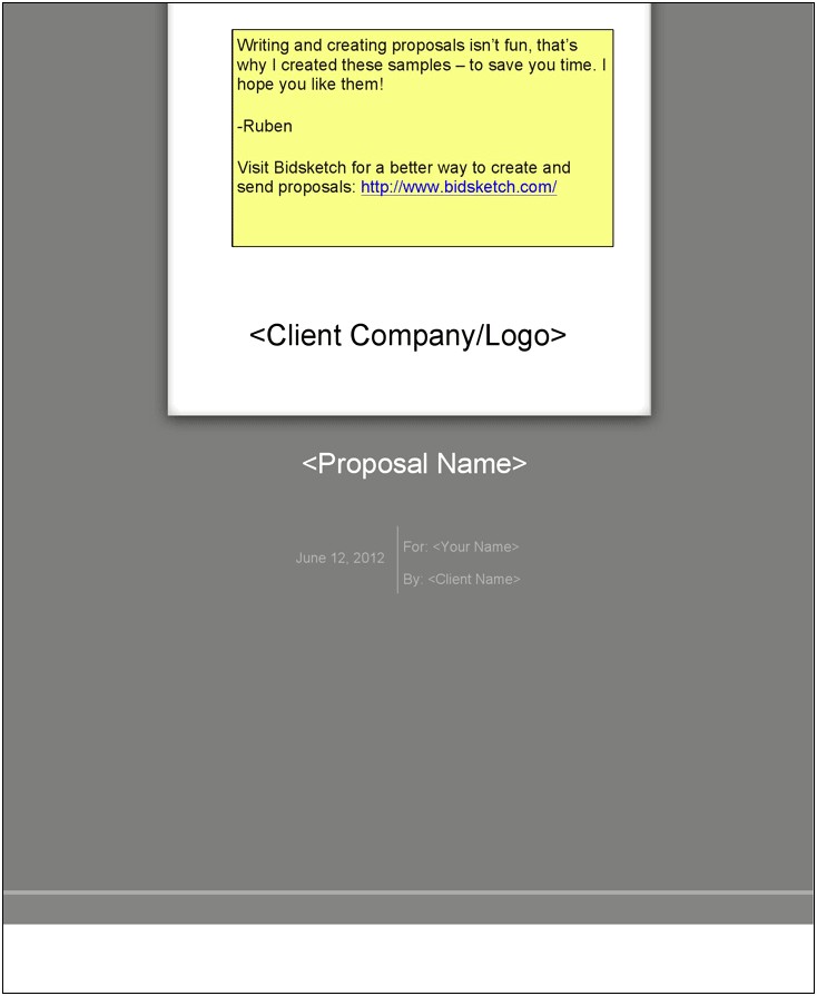 Marketing Service Proposal Template Free Download