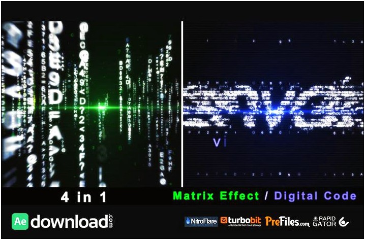 Matrix After Effects Template Free Download