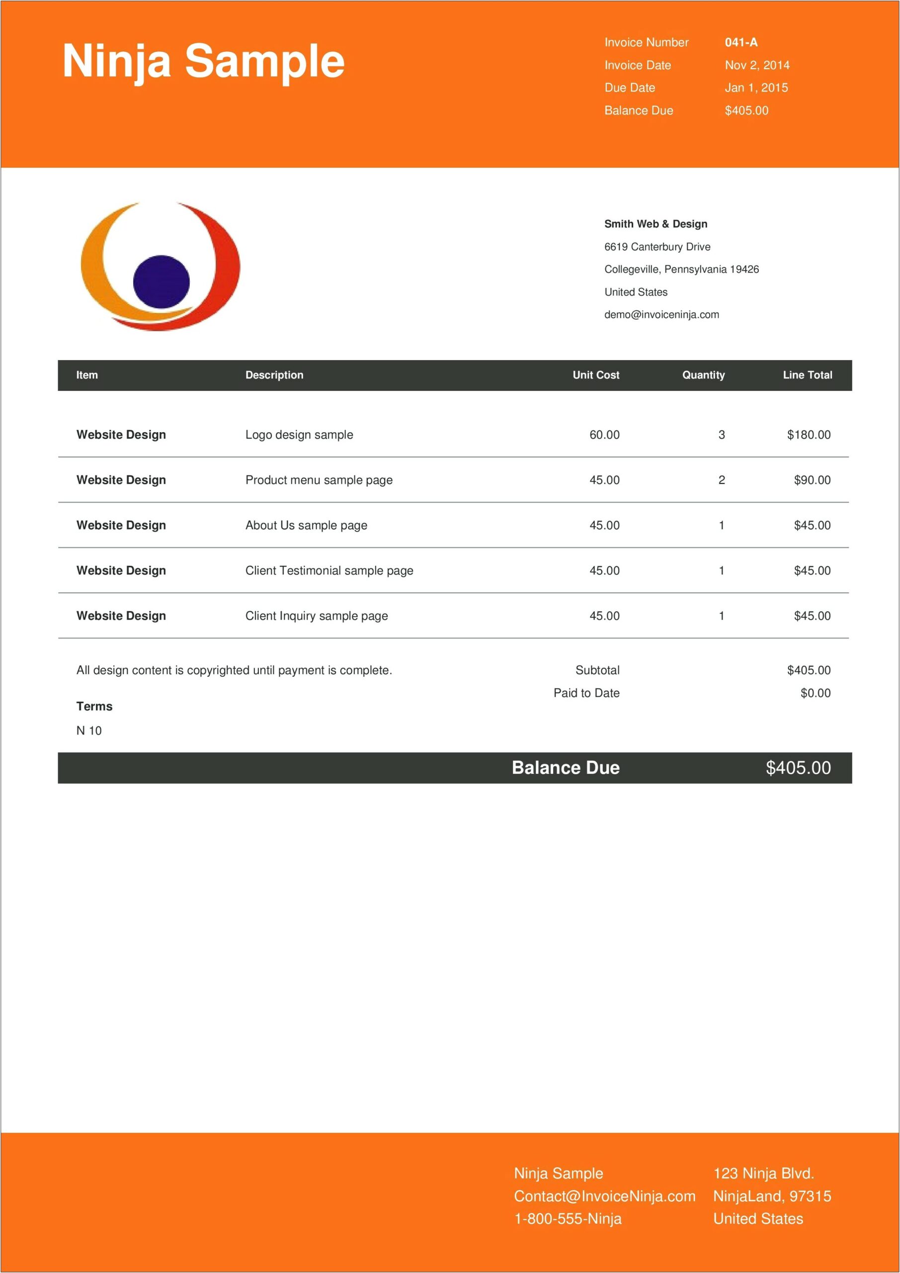 Medical Bill Invoice Template Modern Word