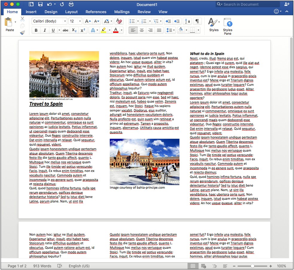 Microsoft Word 2007 Tri Fold Brochure Template