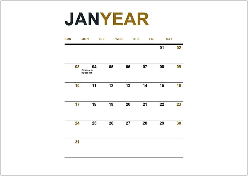 Microsoft Word 2013 Calendar Template Monthly