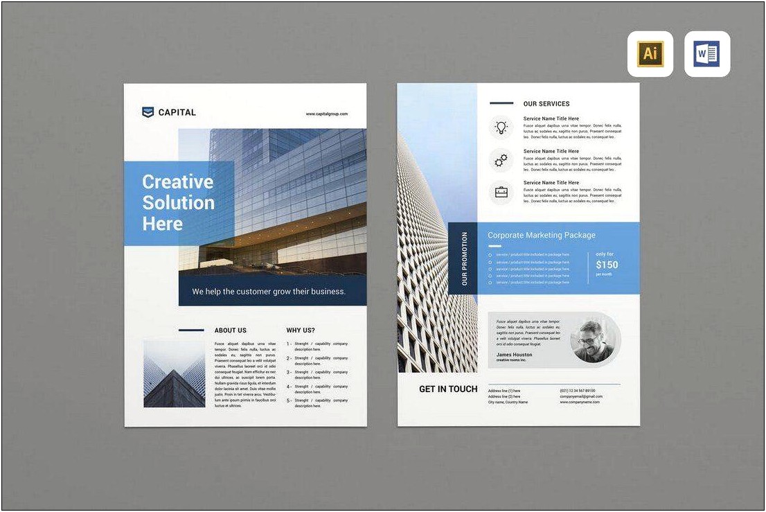 Microsoft Word 4 Page Flyer Templates