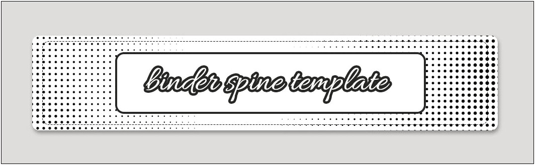Microsoft Word Binder Spine Insert Template