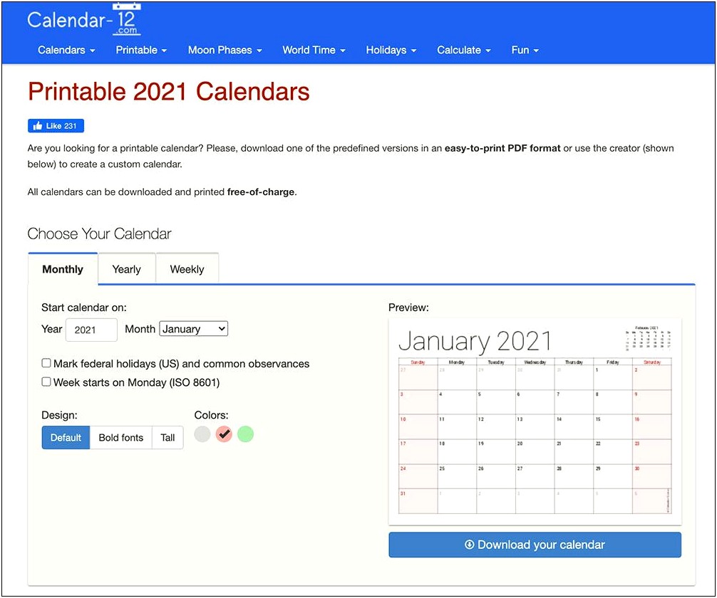 Microsoft Word Calendar Template Change Month