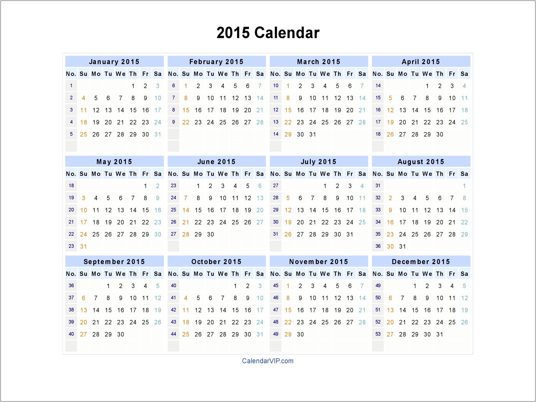 Microsoft Word Calendar Templates 2015 Monthly