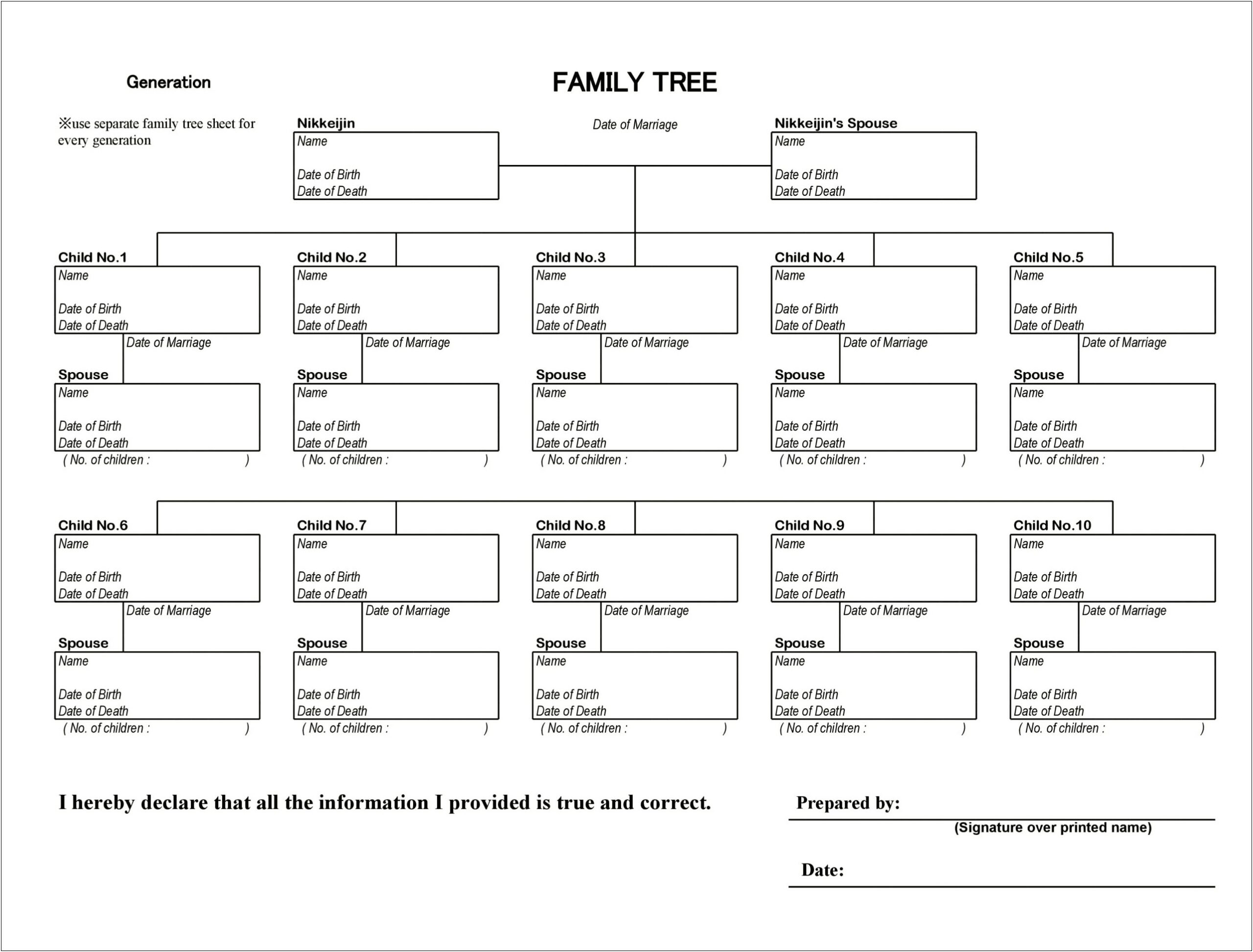 Microsoft Word Family Tree Template Download