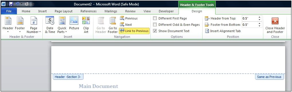 Microsoft Word Header And Footer Templates