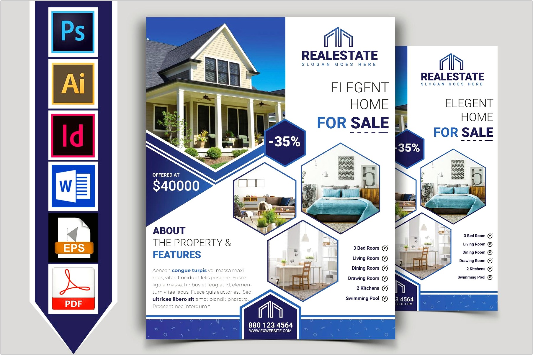 Microsoft Word House For Sale Flyer Template