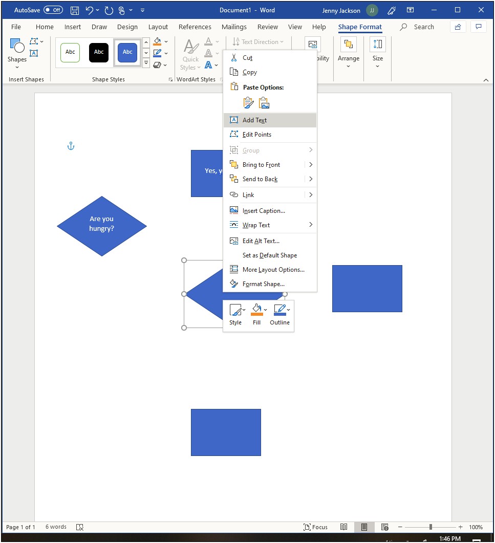 Microsoft Word Infographics Template Flow Chart