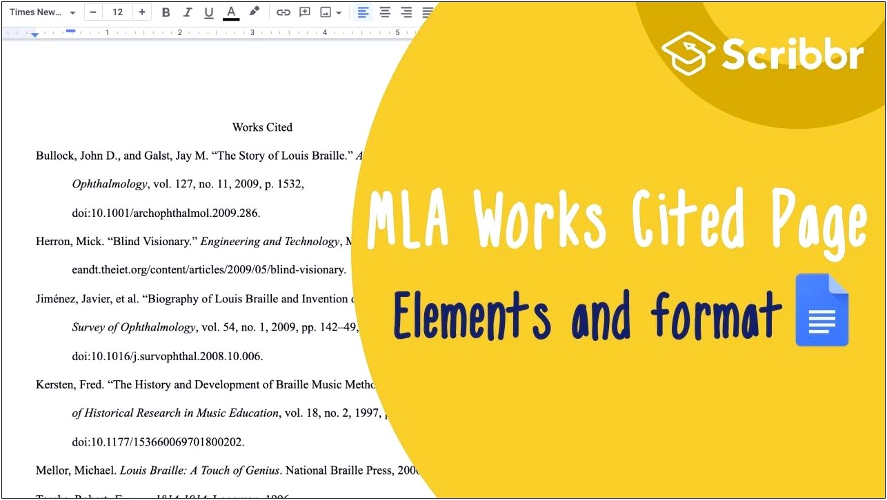 Microsoft Word Mla Works Cited Template