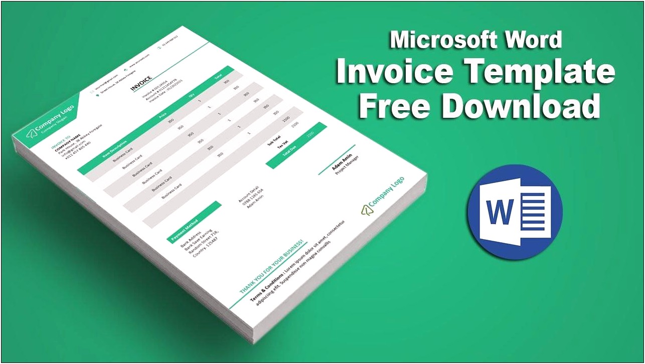 Microsoft Word Payment Coupon Book Template