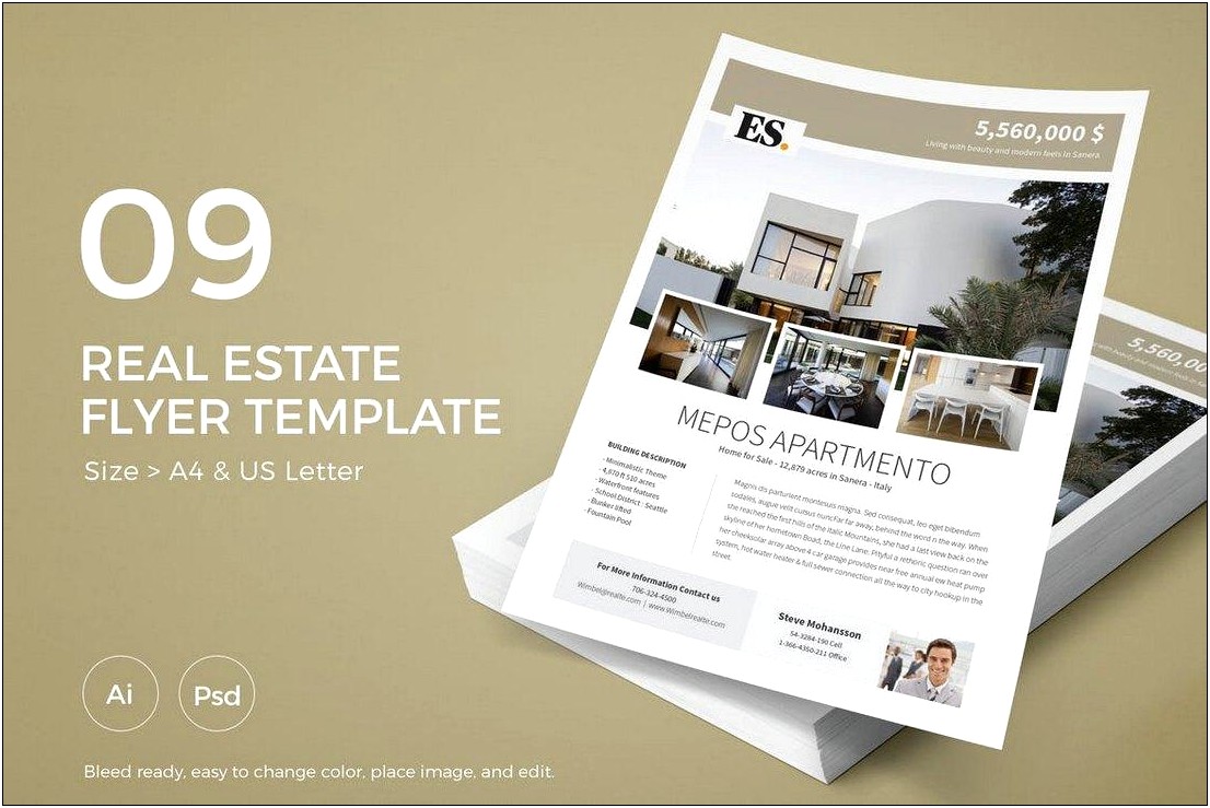 Microsoft Word Real Estate Flyer Template