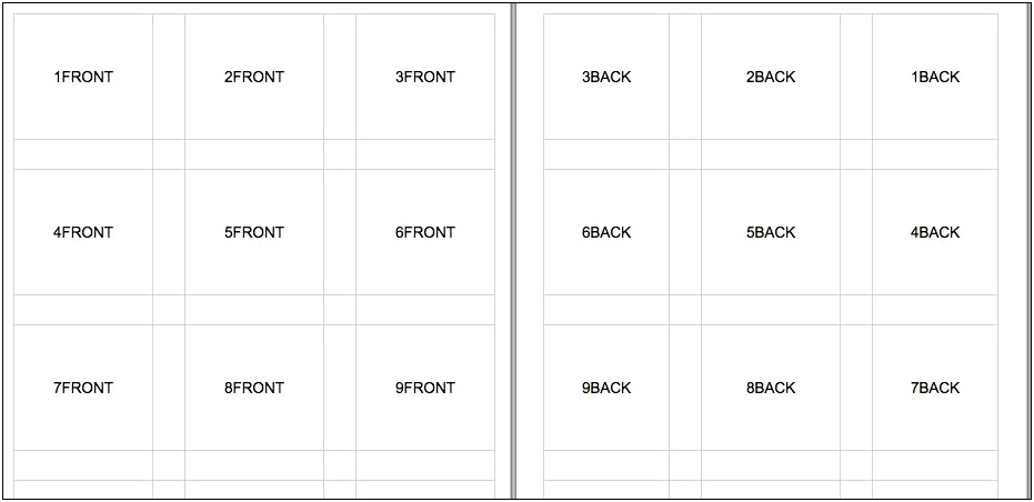 Microsoft Word Template For Flash Cards