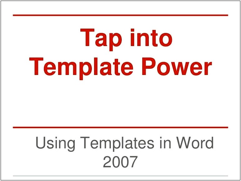 Microsoft Word Templates Free Download 2007