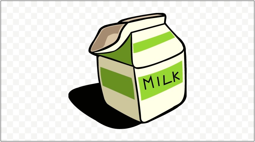 Milk Carton Template Vector Free Download