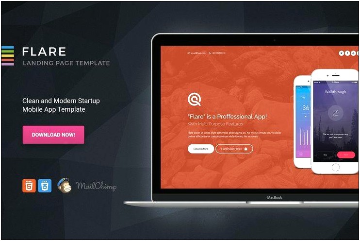 Mobile Landing Page Templates Html Download