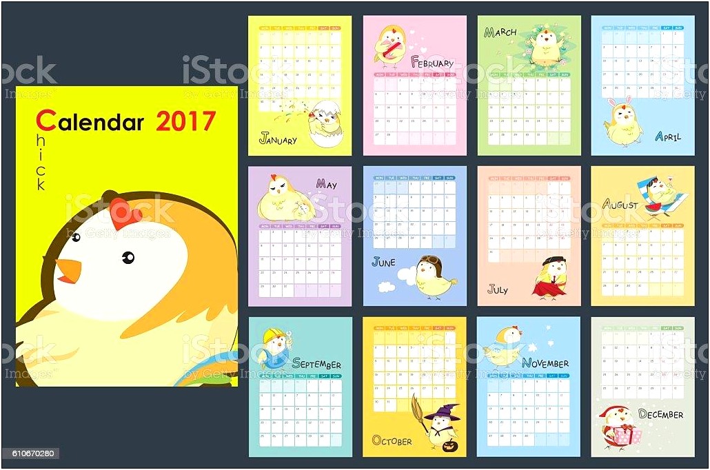 Monthly Planner Template 2017 Free Download