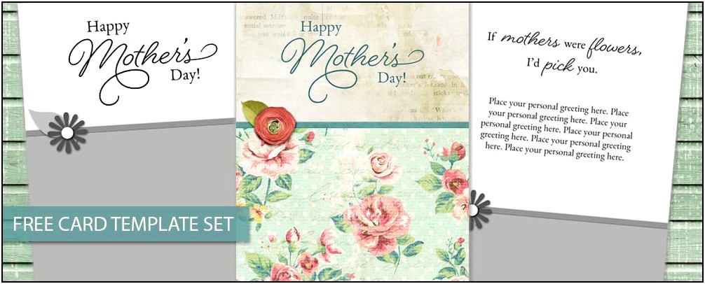 Mother's Day Card Word Template