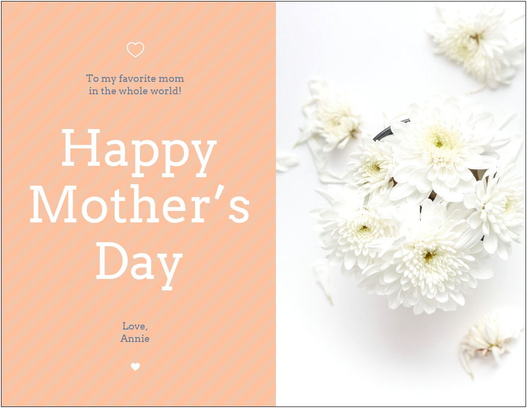 Mother's Day Template Microsoft Word