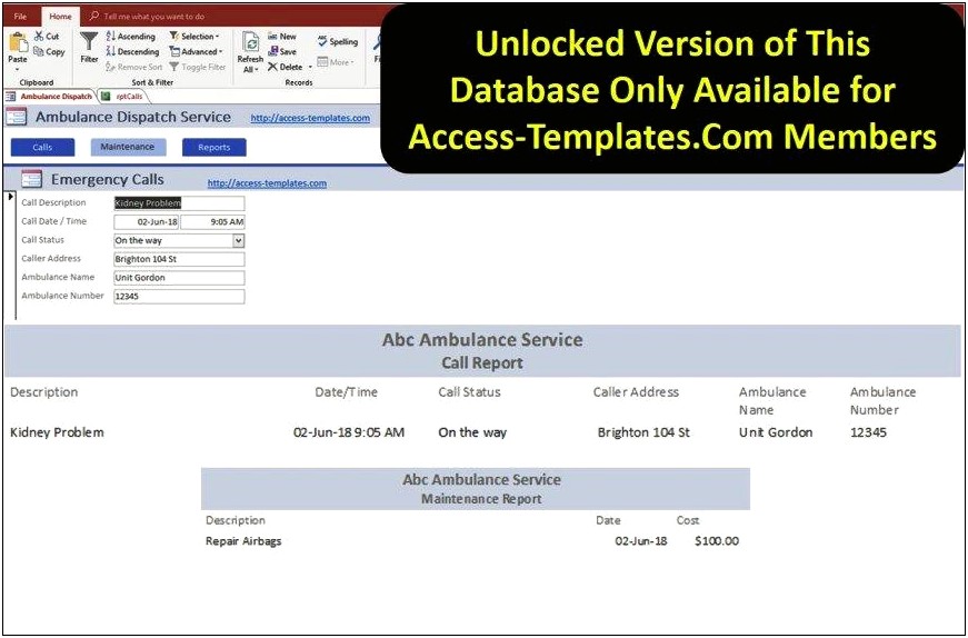 Ms Access 2007 Free Templates Download