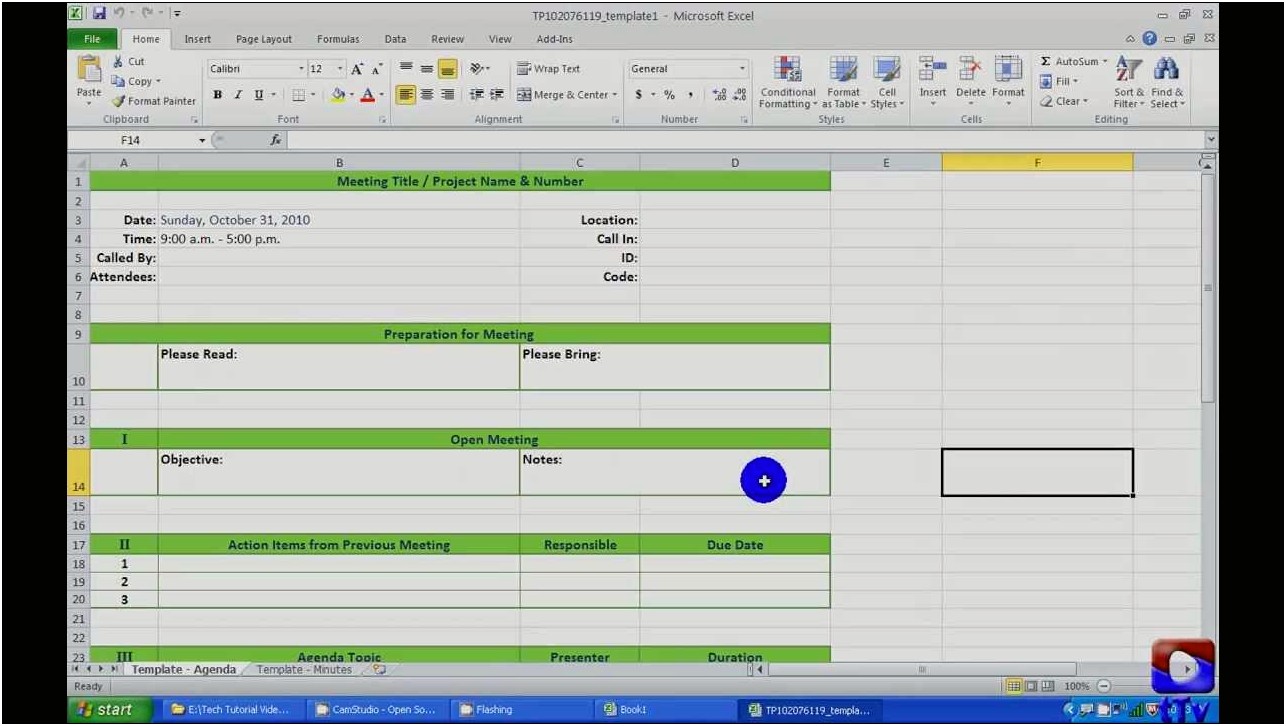 Ms Excel 2010 Templates Free Download