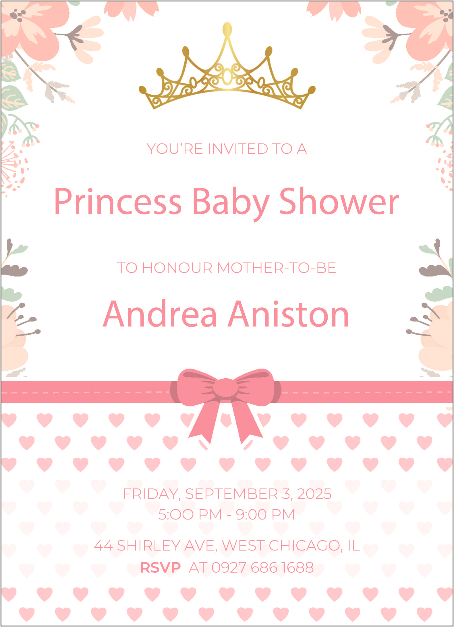Ms Word Baby Shower Invitation Template