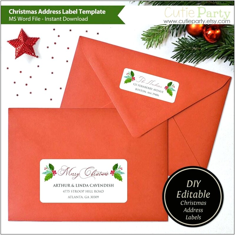 Ms Word Holiday Christmas Stationery Template